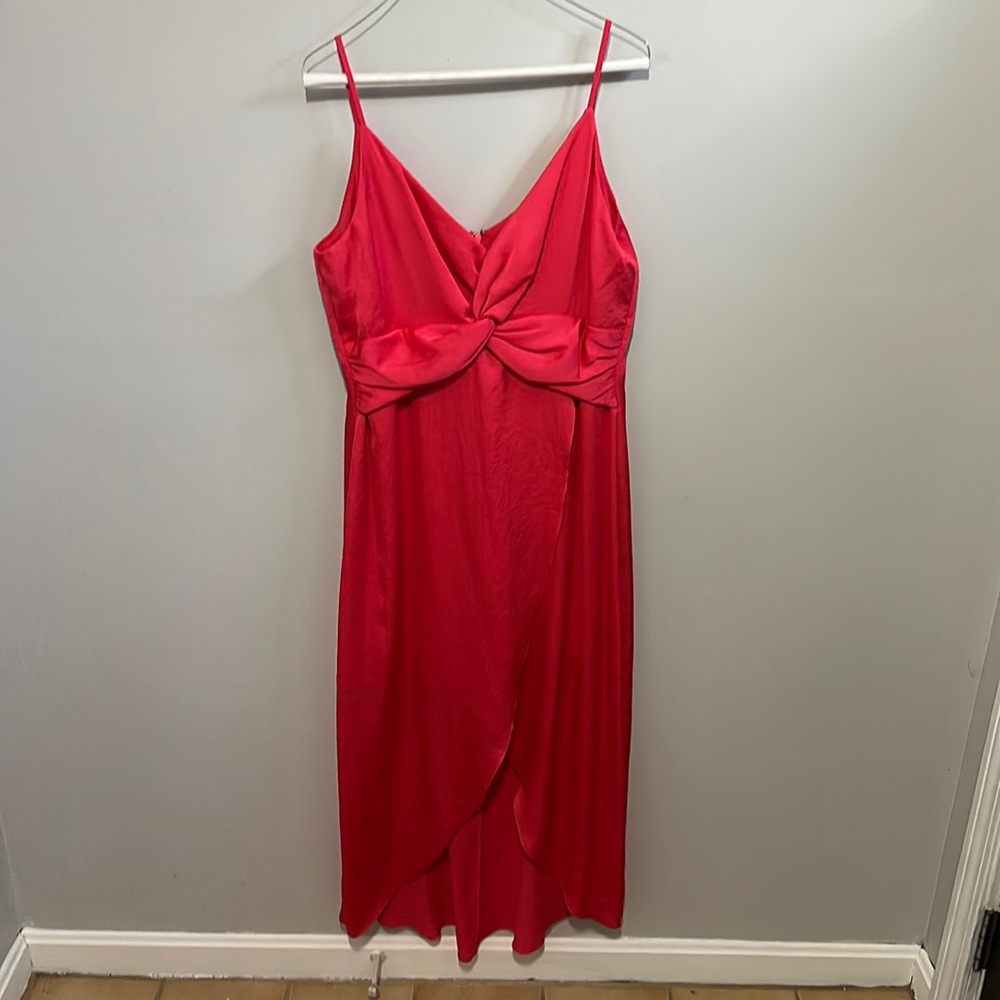 Pink midi dress